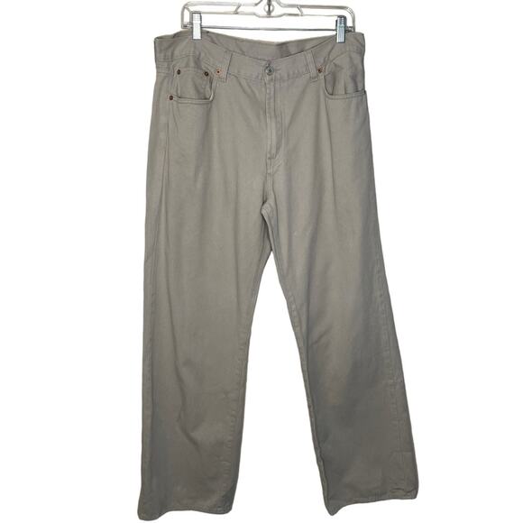 Lucky brand dungarees, khaki, straight, leg pants size 36 - Picture 1 of 6